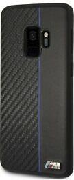 Луксозен Кожен Калъф за Samsung S9 Plus, BMW Carbon/Leather M Case, Черен