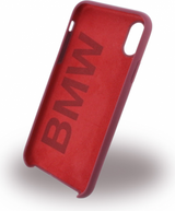 Луксозен Силиконов Калъф за iPhone XS/X, BMW Silicone Case, Червен (3)