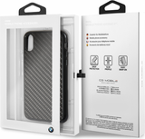 Луксозен Карбонов Калъф за iPhone XS/X, BMW Carbon Case, Черен (4)