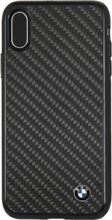 Луксозен Карбонов Калъф за iPhone XS/X, BMW Carbon Case, Черен