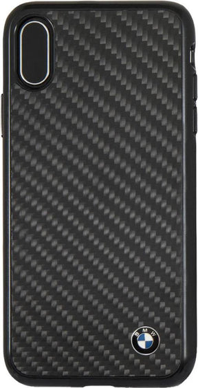 Луксозен Карбонов Калъф за iPhone XS/X, BMW Carbon Case, Черен