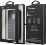 Луксозен Кожен Калъф за Samsung S9, BMW Carbon/Leather M Case, Черен (3)
