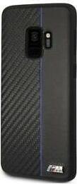 Луксозен Кожен Калъф за Samsung S9, BMW Carbon/Leather M Case, Черен