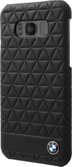Луксозен Кожен Калъф за Hexagon Samsung S8, BMW Leather Case, Черен (2)
