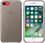 Оригинален Кожен Калъф за Apple iPhone SE 2022/2020 8/7, Leather Case Taupe. Кафяв