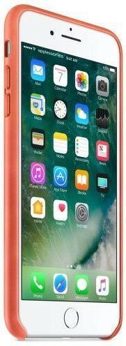 Оригинален Кожен Калъф за Apple iPhone SE 2022/2020 8/7, Leather Case Geranium, Червен (2)