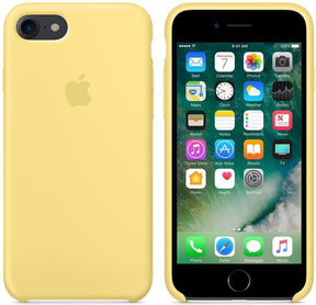 Оригинален Силиконов Калъф за Apple iPhone SE 2022/2020 8/7, Silicone Case Mq5a2 Polen, Жълт