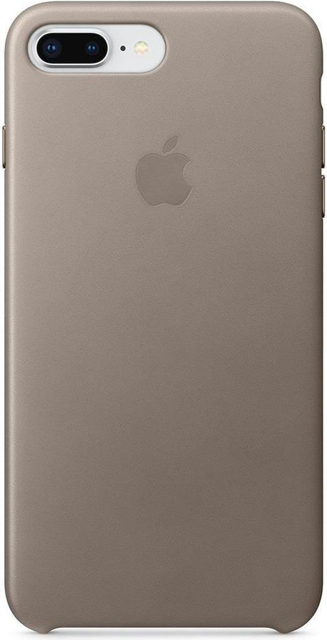 Оригинален Кожен Калъф за Apple iPhone 8/7 Plus, Leather Case Taupe, Кафяв (2)