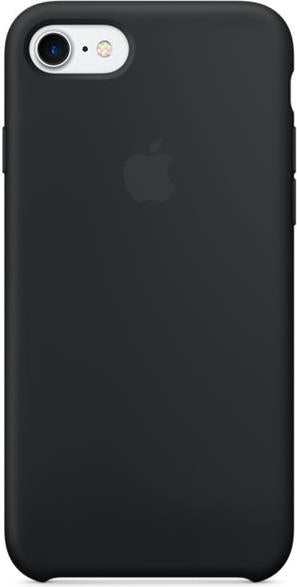 Оригинален Силиконов Калъф за Apple iPhone SE 2022/2020 8/7, Silicone Case Mmw82, Черен (2)