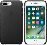 Оригинален Кожен Калъф за Apple iPhone 8/7 Plus, Leather Case, Черен