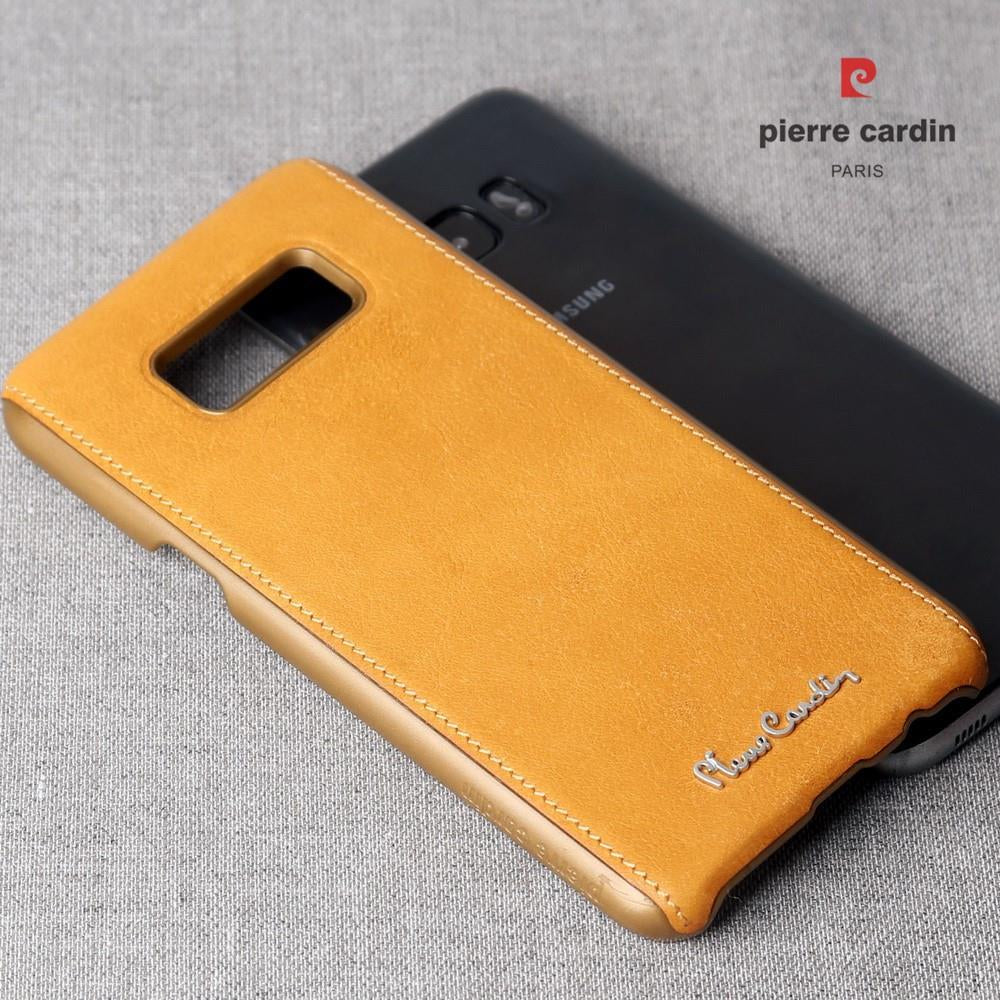 Калъф от Естествена Кожа за Samsung S8, Pierre Cardin Pcs-P15 Case, Кафяв (5)