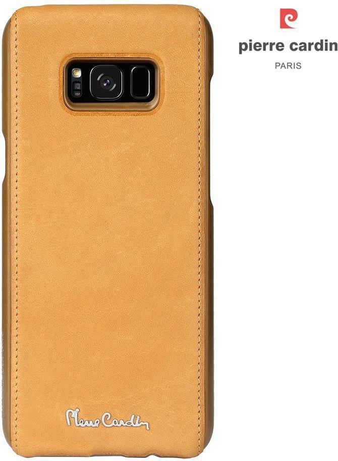 Калъф от Естествена Кожа за Samsung S8, Pierre Cardin Pcs-P15 Case, Кафяв