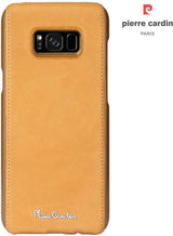 Калъф от Естествена Кожа за Samsung S8, Pierre Cardin Pcs-P15 Case, Кафяв