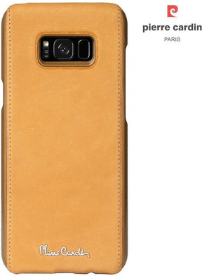 Калъф от Естествена Кожа за Samsung S8, Pierre Cardin Pcs-P15 Case, Кафяв