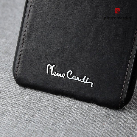 Калъф от Естествена Кожа за Samsung S8, Pierre Cardin Pcs-P15 Case, Черен (5)