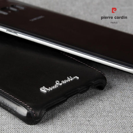 Калъф от Естествена Кожа за Samsung S8, Pierre Cardin Pcs-P15 Case, Черен (6)