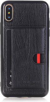 Калъф от Естествена Кожа за iPhone XS/X, Pierre Cardin Pcl-P11 Case, Черен