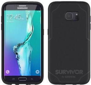 Противоударен Хибриден Калъф за Samsung S7 Edge, Griffin Suvivor Journey Case, Черен (2)