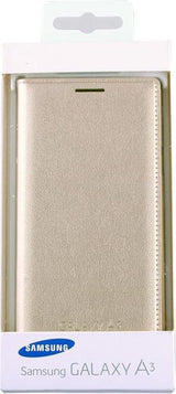 Оригинален Активен Калъф за Samsung A3 A300 Book Case Ef-Fa300bp, Златист (3)