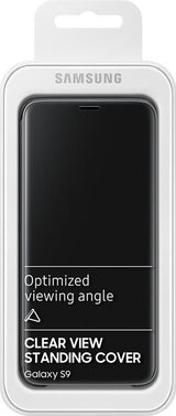 Оригинален Активен Калъф за Samsung S9 Clear View Cover Book Case Ef-Zg960cbegww, Черен (5)