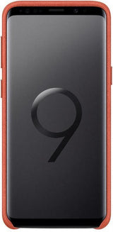 Оригинален Кожен Калъф за Samsung S9 Alcantara Cover Case Ef-Xg960aregww, Червен (2)