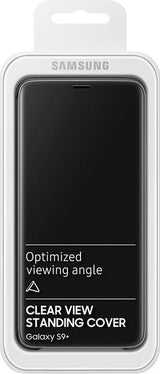Оригинален Активен Калъф за Samsung S9 Plus Clear View Cover Book Case Ef-Zg965cb, Черен (5)