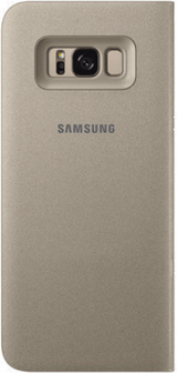 Оригинален Активен Калъф за Samsung S8 Plus Led View Cover Book Case Ef-Ng955pfegww, Златист (2)