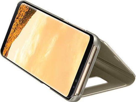 Оригинален Активен Калъф за Samsung S8 Plus Clear View Cover Book Case Ef-Zg955cf, Златист (2)