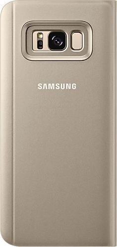 Оригинален Активен Калъф за Samsung S8 Plus Clear View Cover Book Case Ef-Zg955cf, Златист (3)