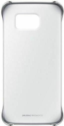 Оригинален Твърд Калъф за Samsung S6 Edge Clear Cover Case Ef-Qg925bs, Сребрист (2)