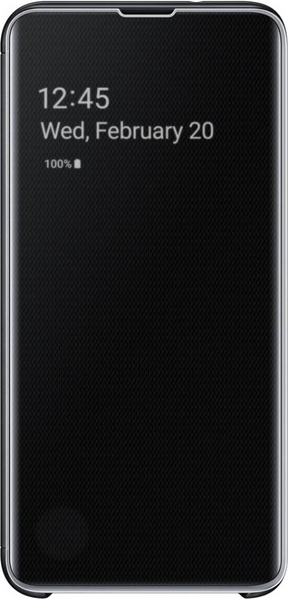 Оригинален Активен Калъф за Samsung S10e Clear View Cover Book Case Ef-Zg970cb, Черен