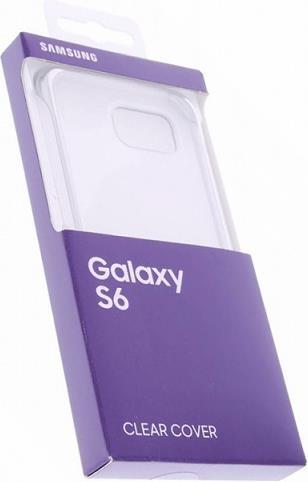 Оригинален Твърд Калъф за Samsung S6 Clear Cover Case Ef-Qg920bsegww, Сребрист (3)