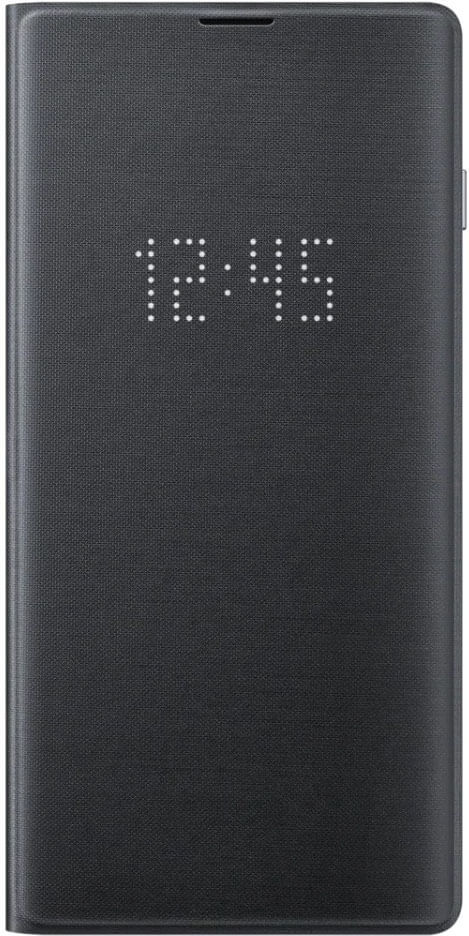 Оригинален Активен Калъф за Samsung S10 Led View Cover Book Case EF-NG973PBEGWW, Черен