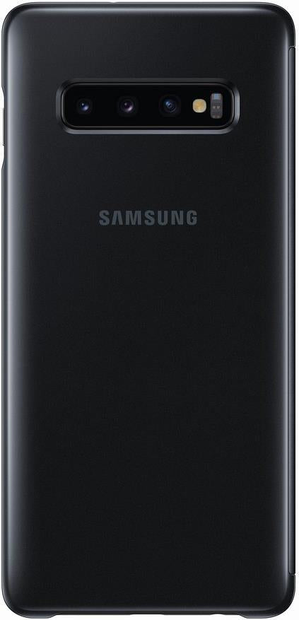 Оригинален Активен Калъф за Samsung S10 Plus Clear View Cover Book Case Ef-Zg975cb, Черен (2)