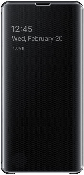 Оригинален Активен Калъф за Samsung S10 Plus Clear View Cover Book Case Ef-Zg975cb, Черен