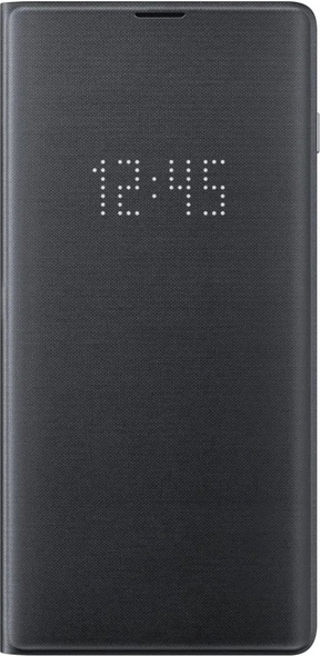 Оригинален Активен Калъф за Samsung S10 Plus Led View Cover Book Case Ef-Ng975pb, Черен