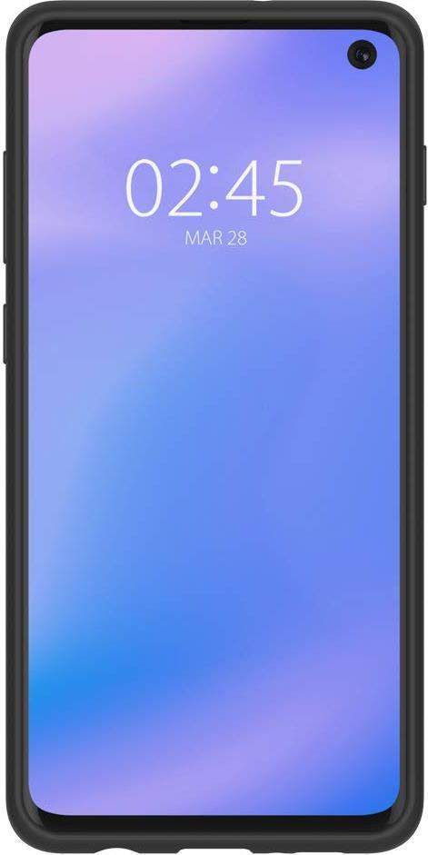 Противоударен Силиконов Калъф за Samsung S10, Spigen Silicone Fit Case, Черен (4)