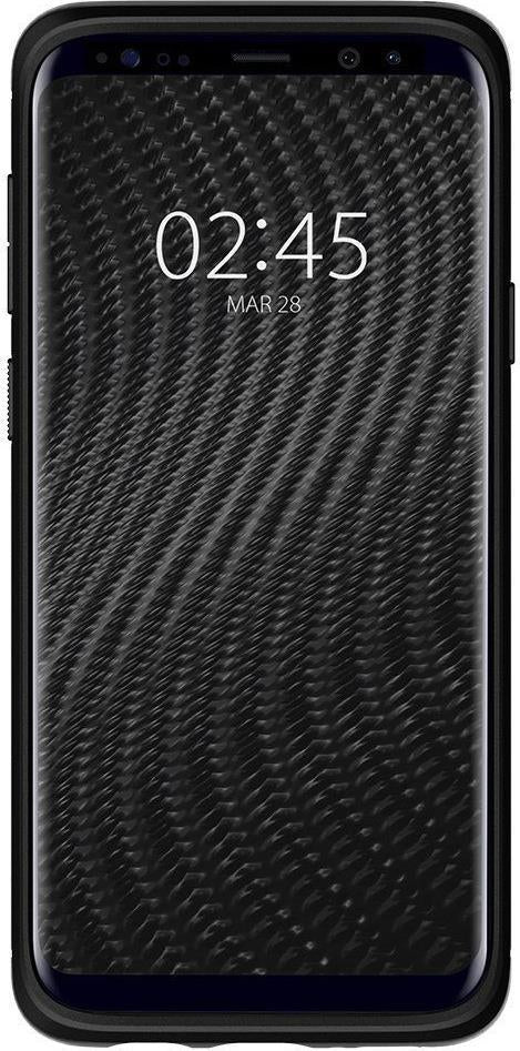 Противоударен Силиконов Калъф за Samsung S9 Plus, Spigen Rugged Armor Case, Черен (4)