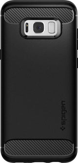 Противоударен Силиконов Калъф за Samsung S8, Spigen Rugged Armor Case, Черен (2)