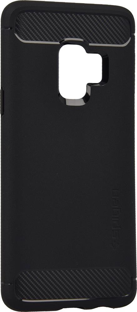 Противоударен Силиконов Калъф за Samsung S9, Spigen Rugged Armor Case, Черен (6)