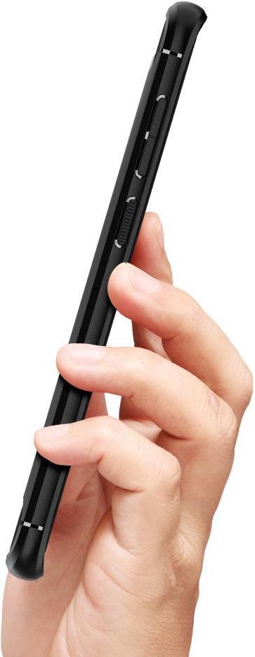 Противоударен Силиконов Калъф за Samsung S9, Spigen Rugged Armor Case, Черен (2)