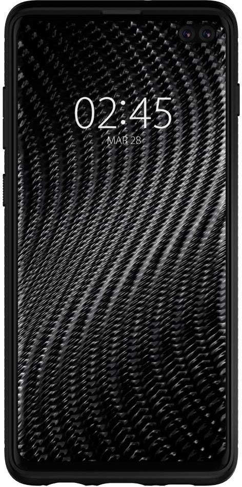 Противоударен Силиконов Калъф за Samsung S10 Plus, Spigen Rugged Armor Case, Черен (5)