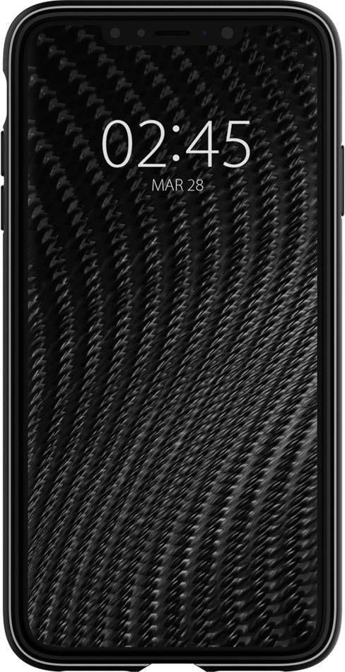 Противоударен Силиконов Калъф за iPhone XS Max, Spigen Rugged Armor Case, Черен (4)