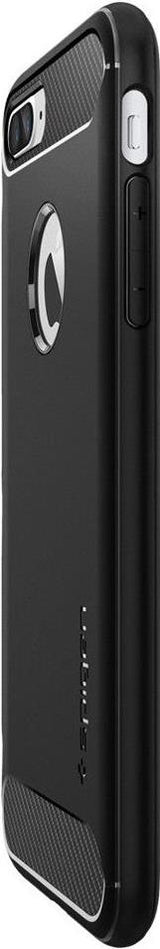 Противоударен Силиконов Калъф за iPhone 8/7 Plus, Spigen Rugged Armor Case, Черен (3)