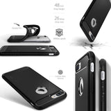 Противоударен Силиконов Калъф за iPhone 8/7 Plus, Spigen Rugged Armor Case, Черен (4)