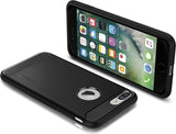Противоударен Силиконов Калъф за iPhone 8/7 Plus, Spigen Rugged Armor Case, Черен (8)