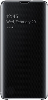 Оригинален Активен Калъф за Samsung S10 Clear View Cover Book Case Ef-Zg973cb, Черен