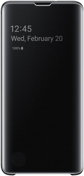Оригинален Активен Калъф за Samsung S10 Clear View Cover Book Case Ef-Zg973cb, Черен