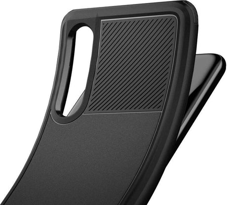 Противоударен Силиконов Калъф за Huawei P30, Spigen Rugged Armor Case, Черен (7)