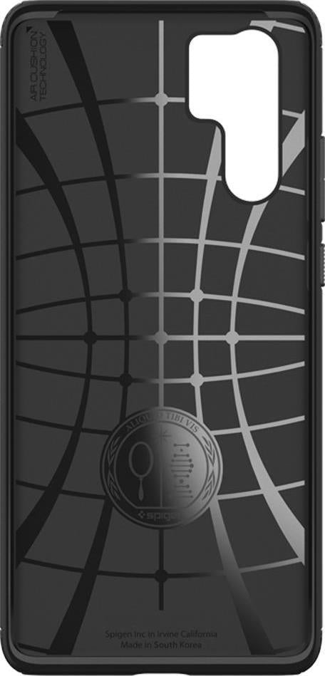 Противоударен Силиконов Калъф за Huawei P30 Pro, Spigen Rugged Armor Case, Черен (3)
